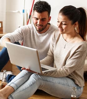 Couple Looking Online