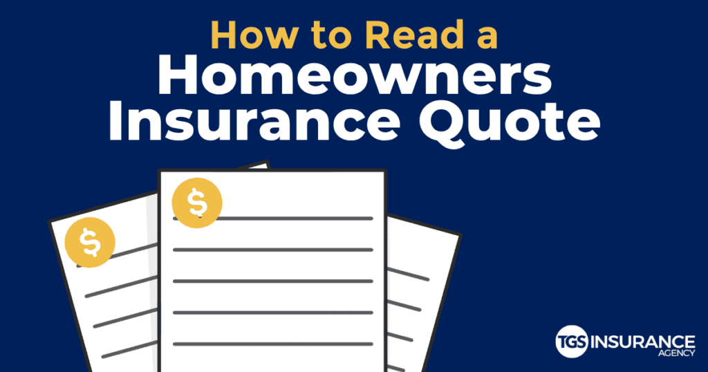 how to read a homeowners insurance quote