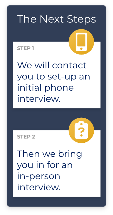 Steps after applying